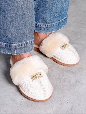 Since 74, Women's Boucle Designer Slippers